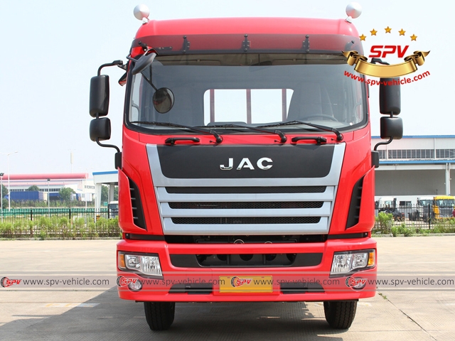 10 ton cargo truck JAC-front view
